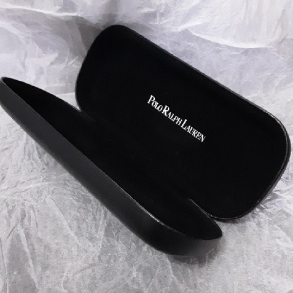 Polo by Ralph Lauren Black Hard-Shell Glasses Case